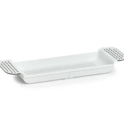 Zeller Badplank - Uitschuifbaar - Wit - 55 Tot 78 Cm