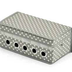 Zeller Opbergdoos/naaidoos - Grijs - 29 X 15 X 12 Cm - Polyester