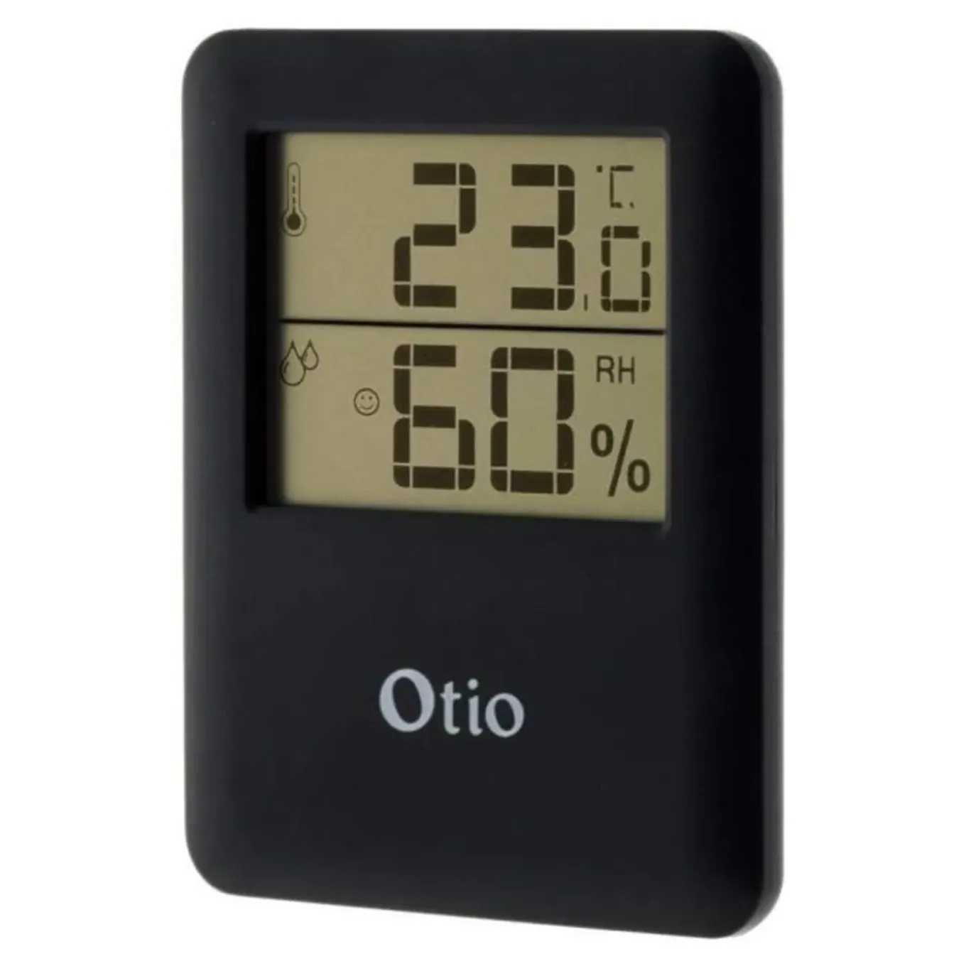 Zenitech Magnetische Hygrometerthermometer - Zwart