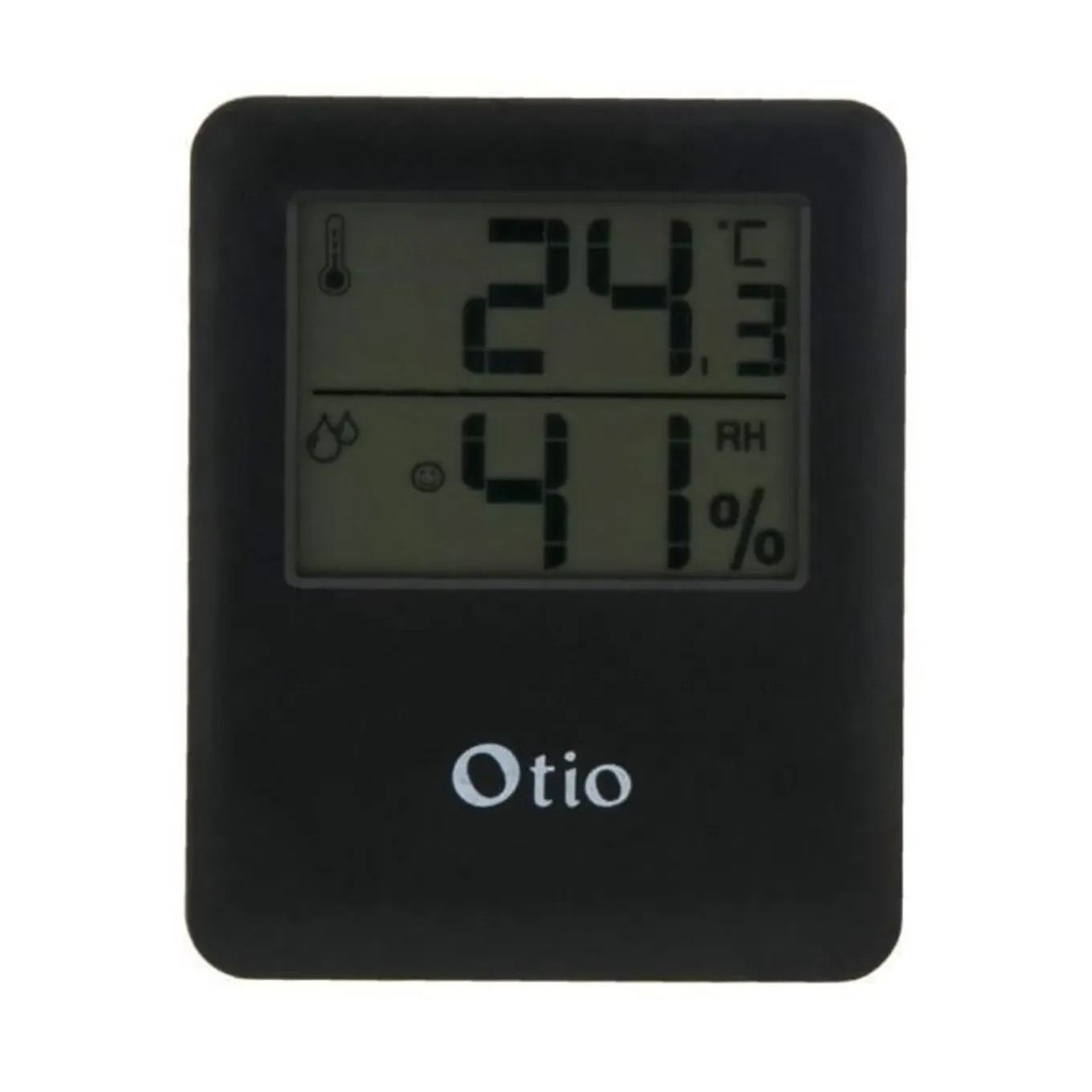 Zenitech Magnetische Hygrometerthermometer - Zwart