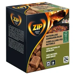 Zip aanmaakblokjes 'Natural' - 24 stuks
