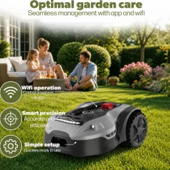 Zoef Robot - Robotmaaier Hans 2000m² - Robotgrasmaaier met bluetooth en App - Grasmaaier