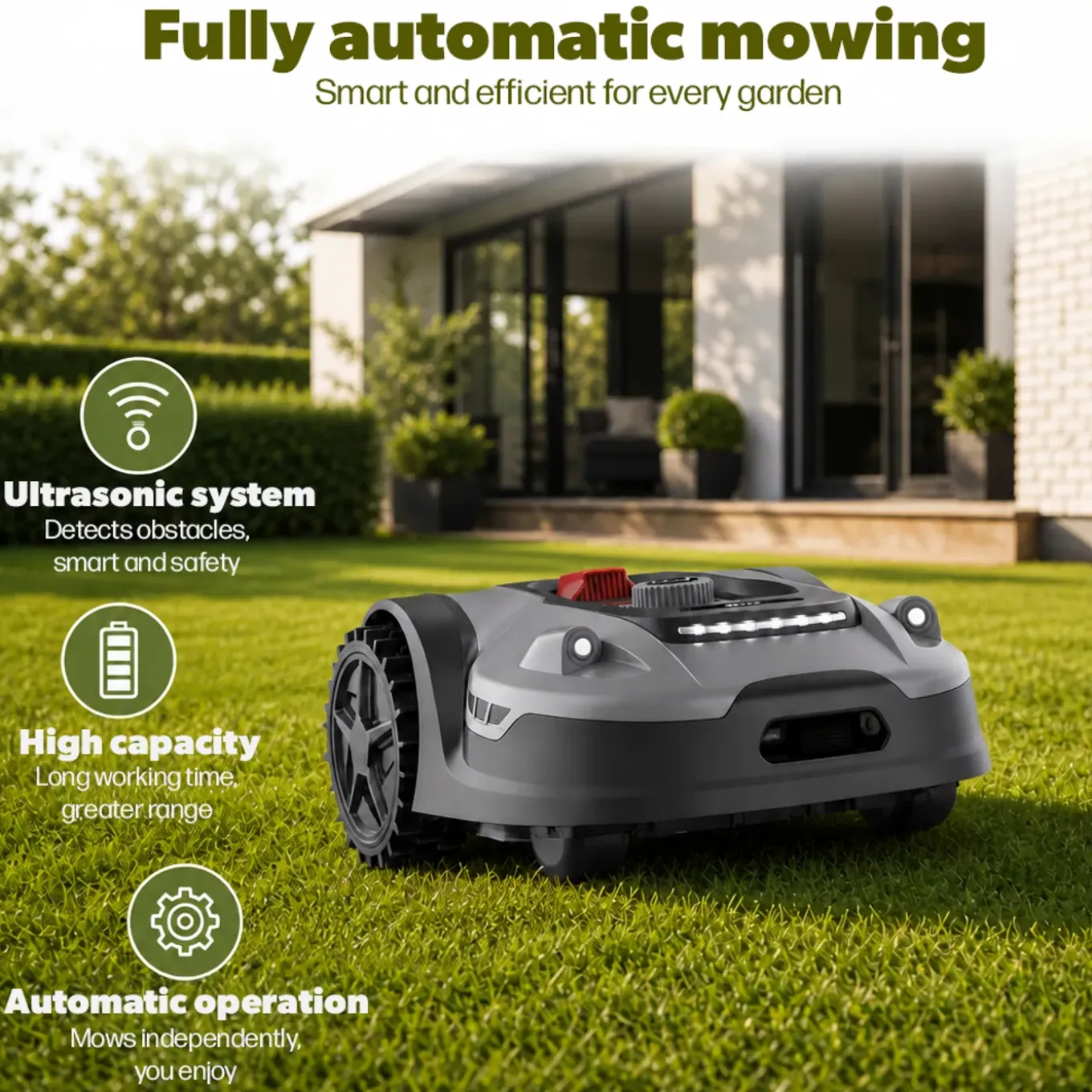 Zoef Robot - Robotmaaier Hans 2000m² - Robotgrasmaaier met bluetooth en App - Grasmaaier