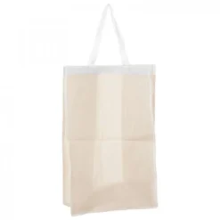 Zwarte Bamboe Wasmand 65 Ltr Met Deksel En Waszak 40x40x58 Cm - Zwart